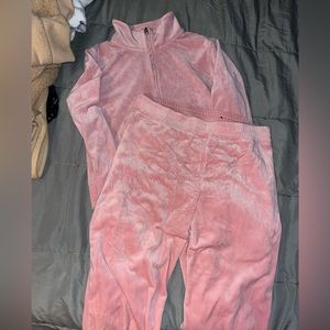 Hollister Pink Velvet Set